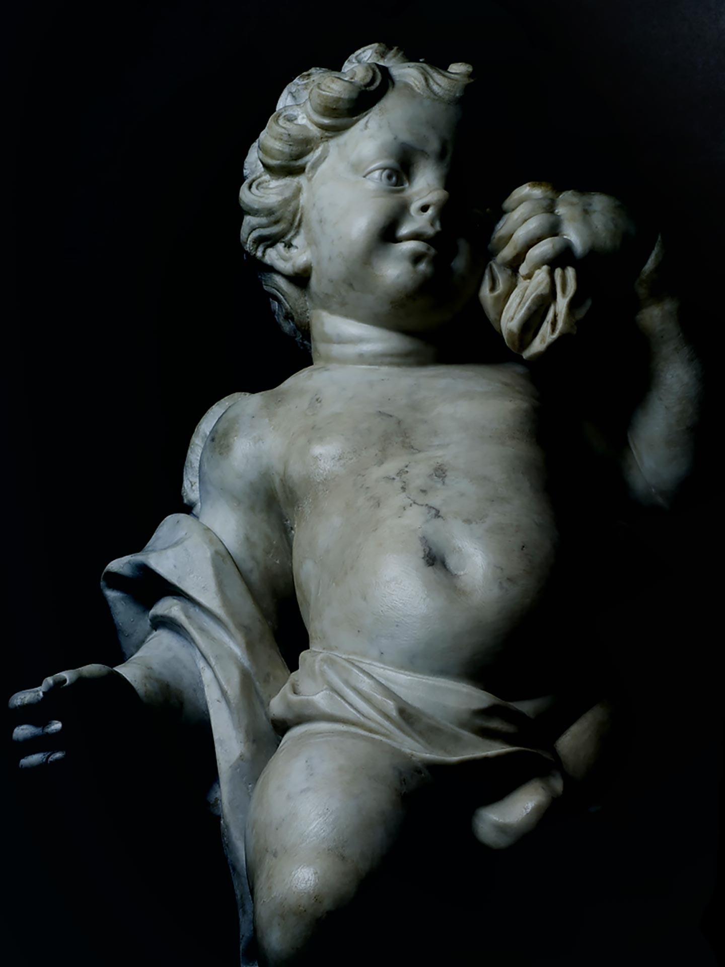 Cherub from Private Collection, Baroque Art, 18th Century