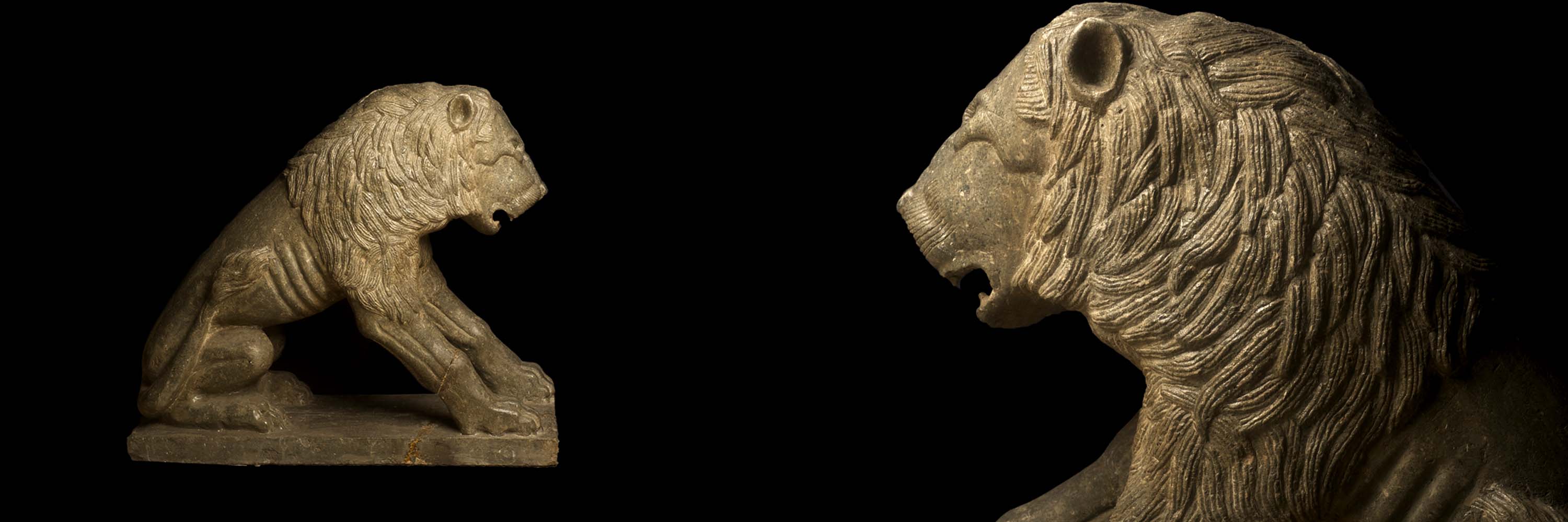 Guarding Lion from Private Collection, Medieval Art, 13th Century