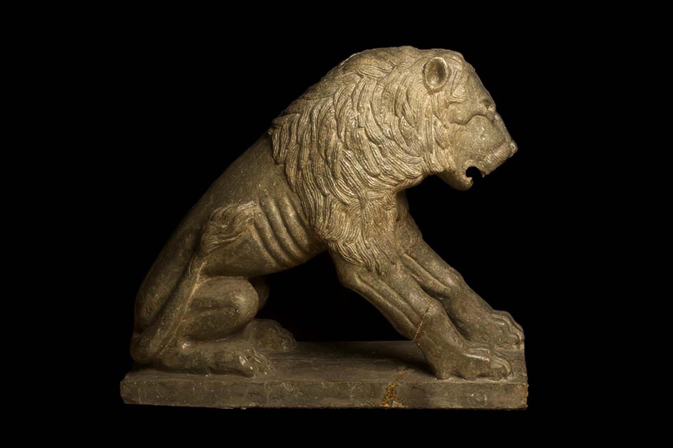 Guarding Lion from Private Collection, Medieval Art, 13th Century