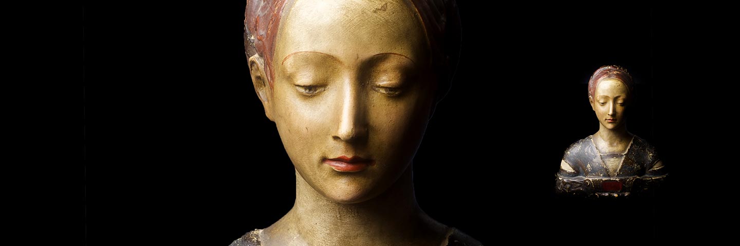 Bust of a woman from Private Collection, Neoclassical Art, 19th Century