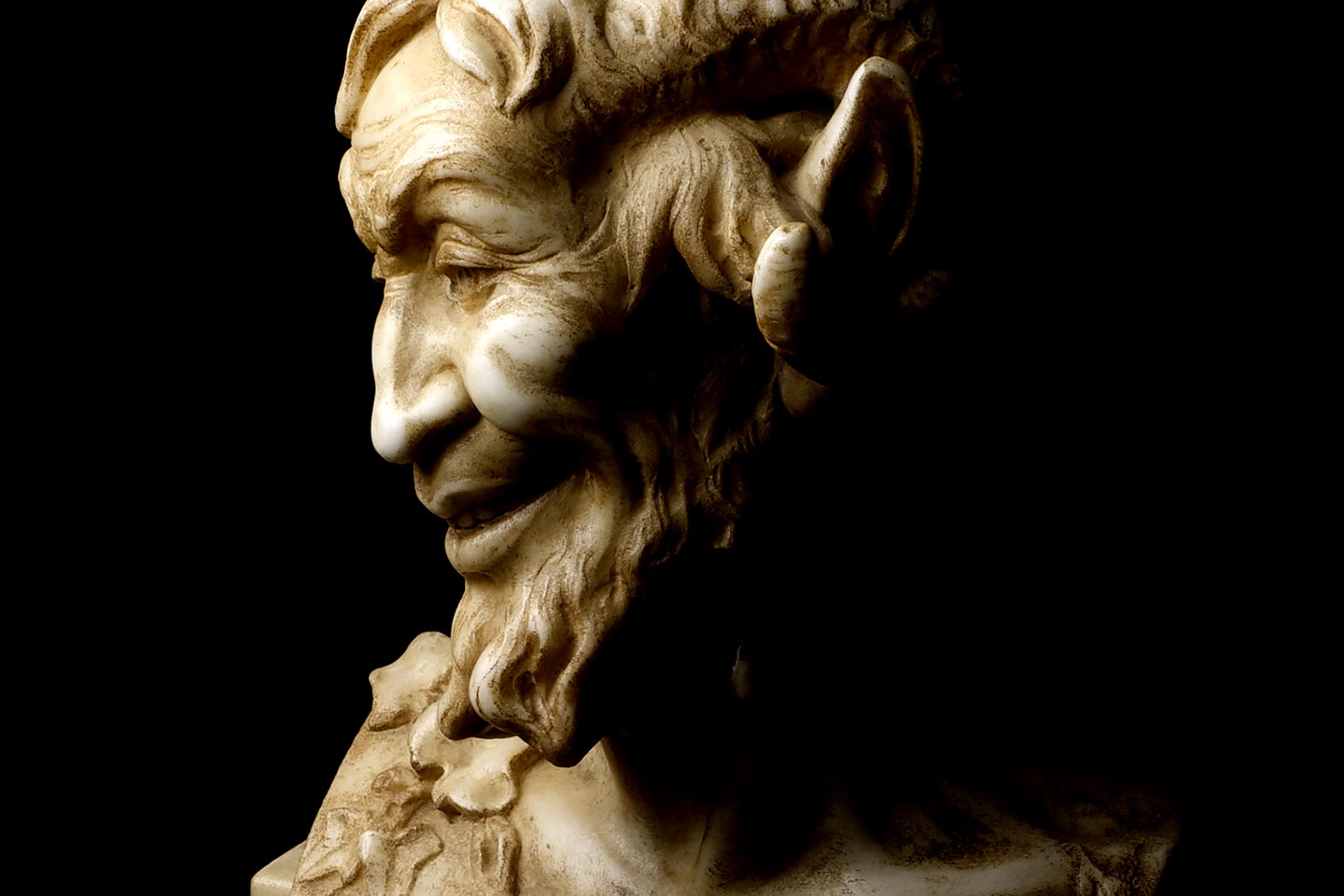 Pan bust from Private Collection, Baroque Art, 18th Century